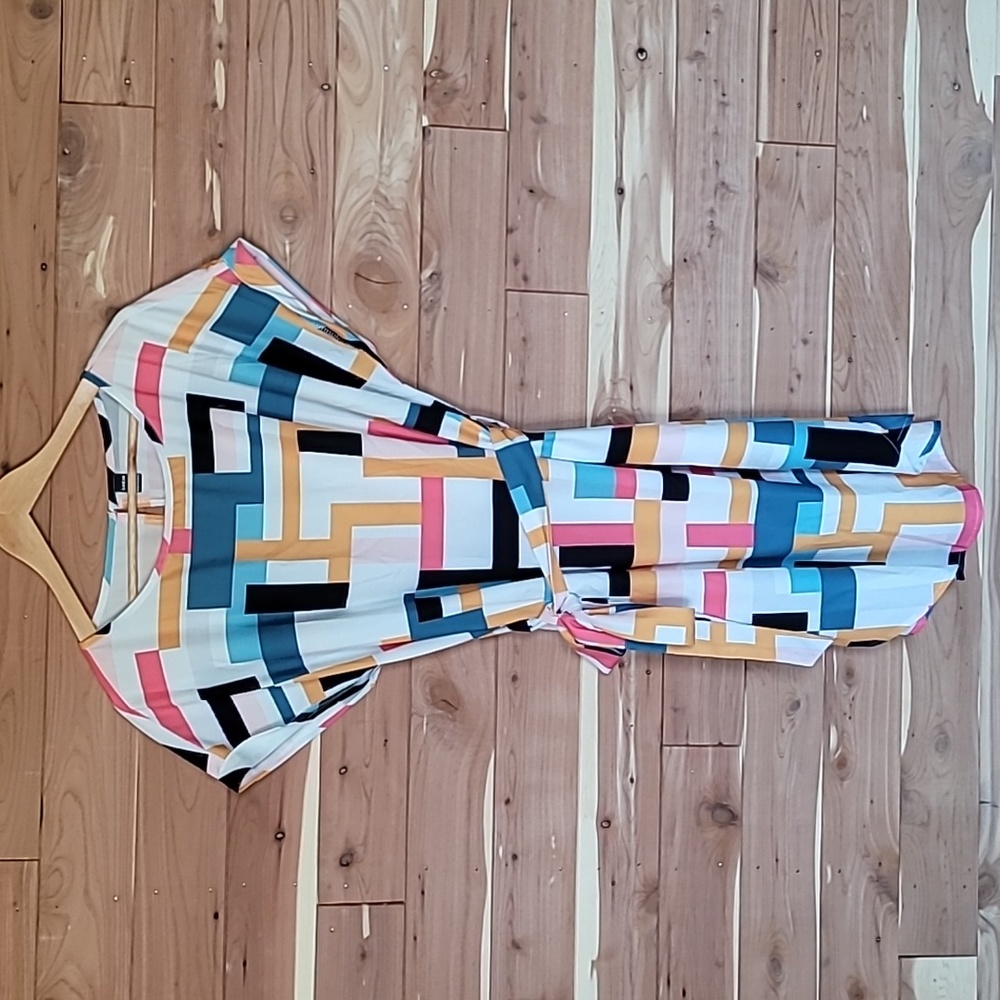 SHEIN Dress, Size XL, Geometric Multi-Colored Design